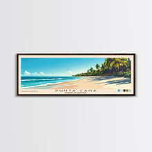 Cargar imagen en el visor de la galería, Punta Cana, Dominican Republic Panoramic Print, Vacation Gift, Dominican Republic Wall Art, Vacation Wall Art, Vacatation Memories, Beach Decor, Beach Or Lakehouse Art
