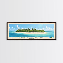 Load image into Gallery viewer, Ukulhas Island, Maldives Panoramic Print, Vacation Gift, Maldives Wall Art, Vacation Wall Art, Vacatation Memories, Beach Decor, Beach Or Lakehouse Art
