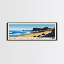 Carregar imagem no visualizador da galeria, Álftanes Beach, Iceland Panoramic Print, Vacation Gift, Iceland Wall Art, Beach Painting, Beach Decor, Large Wall Art, Wood Frame Art
