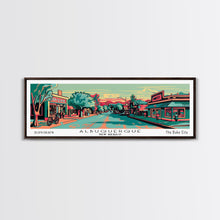 Carregar imagem no visualizador da galeria, Albuquerque New Mexico Panoramic Travel Poster Canvas Print
