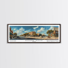 Carregar imagem no visualizador da galeria, Round Rock Texas Panoramic Print, Elegant Framed Canvas Print, Travel Poster Art, Living Room Decor, Home Wall Art
