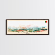 Carregar imagem no visualizador da galeria, Agualva Portugal Wall Art, Panoramic Travel Poster, Panoramic Framed Canvas Print, City Wall Art, Wall Hanging Home Decor, Travel Art
