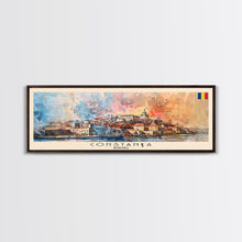 Cargar imagen en el visor de la galería, Constana Romania Wall Art, Panoramic Travel Poster, Panoramic Framed Canvas Print, City Wall Art, Wall Hanging Home Decor, Travel Art
