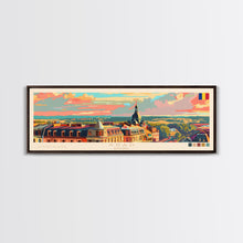 Carregar imagem no visualizador da galeria, Arad Romania Travel Art, City Art, Framed Canvas Print or Metal Wall Art, Europe Travel Poster, Panoramic Wall Art, Extra Wide Wall Art
