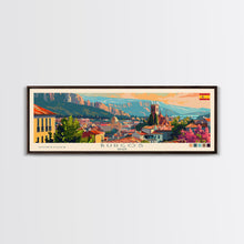 Carregar imagem no visualizador da galeria, Burgos Spain Wall Art, Panoramic Travel Poster, Panoramic Framed Canvas Print, City Wall Art, Wall Hanging Home Decor, Travel Art
