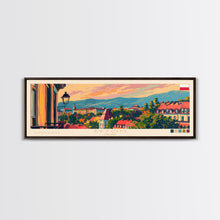 Carregar imagem no visualizador da galeria, Bytom Poland Panoramic Travel Poster, Framed Canvas Print or Metal Wall Art, Travel Art, Home Decor, Panoramic Painting, Midcentury Art
