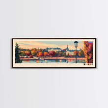 Cargar imagen en el visor de la galería, Cherepovets Russia Travel Print Wall Art, Panoramic City Art, Travel Art, Wall Decor, Vacation Gift, Framed Canvas Print Or Metal Art
