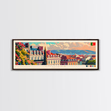 Cargar imagen en el visor de la galería, Coimbra Portugal Travel Art, City Art, Framed Canvas Print or Metal Wall Art, Europe Travel Poster, Panoramic Wall Art, Extra Wide Wall Art
