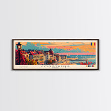 Cargar imagen en el visor de la galería, Constana Romania Wall Art, Panoramic Travel Poster, Panoramic Framed Canvas Print, City Wall Art, Wall Hanging Home Decor, Travel Art
