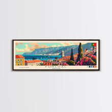 Cargar imagen en el visor de la galería, Funchal Portugal Travel Print Wall Art, Panoramic City Art, Travel Art, Wall Decor, Vacation Gift, Framed Canvas Print Or Metal Art
