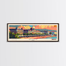 Carregar imagem no visualizador da galeria, Gijón Spain Travel Print Wall Art, Panoramic City Art, Travel Art, Wall Decor, Vacation Gift, Framed Canvas Print Or Metal Art
