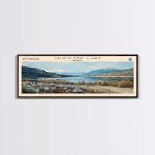 Load image into Gallery viewer, Table Rock Lake Missouri Panoramic Wall Art, Framed Canvas Print, Lake House Decor, Travel Poster, Beautiful Lake Scene, Living Room Decor
