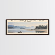 Carregar imagem no visualizador da galeria, Abel Tasman National Park Travel Poster Print, Framed Canvas Print, New Zealand Travel Art, Wood Framed Art, Wall Hanging, Home Decor
