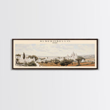 Carregar imagem no visualizador da galeria, Alberobello Italy | Framed Travel Poster Canvas Print | Trendy Wall Art | Watercolor Painting | Living Room Art | Unique Art

