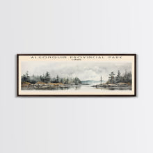 Carregar imagem no visualizador da galeria, Algonquin Provincial Park Travel Print Wall Art, Travel Poster Print, Retro Style Home Decor, Wall Hanging, Travel Gift Idea, Metal Art
