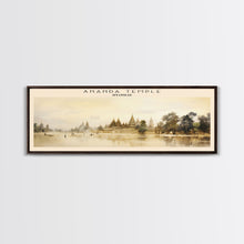 Carregar imagem no visualizador da galeria, Ananda Temple Travel Poster Print, Framed Canvas Wall Art, Metal Wall Art, Myanmar art, Gift For Him, Travel Wall Art, Travel Lover Gift
