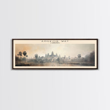 Carregar imagem no visualizador da galeria, Angkor Wat Cambodia | Framed Travel Poster Canvas Print | Trendy Wall Art | Watercolor Painting | Living Room Art | Unique Art
