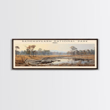 Load image into Gallery viewer, Bandhavgarh National Park Framed Canvas Print Travel Poster | Wall Art | Home Decor | Gift For Travel Lover | Wall Hanging | Original Art
