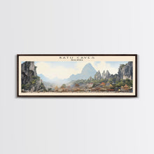 Load image into Gallery viewer, Batu Caves Travel Print Wall Art, Travel Poster Print, Retro Style COUNTRY Home Decor, Wall Hanging, Travel Gift Idea, Unique Metal Art

