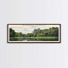 Load image into Gallery viewer, Blarney Castle COUNTRY | Framed Travel Poster Canvas Print | Trendy Wall Art | Watercolor Painting | Living Room Art | Unique Art
