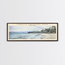 Carregar imagem no visualizador da galeria, Cahuita National Park Framed Canvas Print Travel Poster | Wall Art | Home Decor | Gift For Travel Lover | Wall Hanging | Original Art
