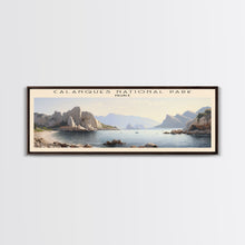 Carregar imagem no visualizador da galeria, Calanques National Park COUNTRY | Framed Travel Poster Canvas Print | Trendy Wall Art | Watercolor Painting | Living Room Art | Unique Art
