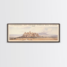 Cargar imagen en el visor de la galería, Cathedral of Santa Maria del Fiore Travel Poster Print, Framed Canvas Print, COUNTRY Travel Art, Wood Framed Art, Wall Hanging, Home Decor
