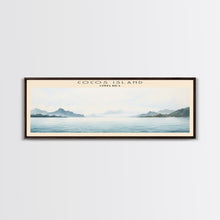 Cargar imagen en el visor de la galería, Cocos Island COUNTRY | Framed Travel Poster Canvas Print | Trendy Wall Art | Watercolor Painting | Living Room Art | Unique Art
