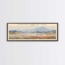 Cargar imagen en el visor de la galería, Hitachi Seaside Park COUNTRY | Framed Travel Poster Canvas Print | Trendy Wall Art | Watercolor Painting | Living Room Art | Unique Art
