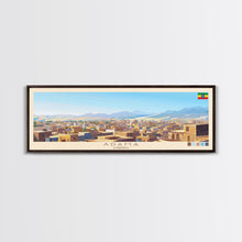 Carregar imagem no visualizador da galeria, Ad-Dawhah, Qatar Panoramic Travel Poster Canvas Print, Ad-Dawhah, Qatar Painting, Qatar Art, Ad-Dawhah Travel Art, Guest Room Painting
