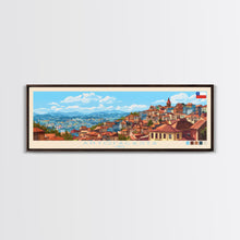 Carregar imagem no visualizador da galeria, Antofagasta, Chile Panoramic Travel Poster Canvas Print, Antofagasta, Chile Painting, Chile Art, Antofagasta Travel Art, Guest Room Painting
