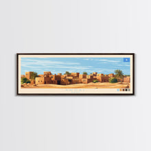 Carregar imagem no visualizador da galeria, Awdal, Somalia Panoramic Travel Poster Canvas Print, Awdal, Somalia Painting, Somalia Art, Awdal Panoramic Travel Art, Travel Painting
