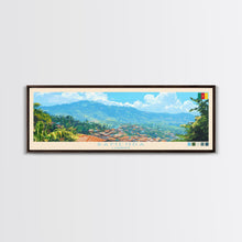 Load image into Gallery viewer, Bamenda, Cameroon Panoramic Travel Poster Canvas Print, Bamenda, Cameroon Painting, Cameroon Art, Bamenda Panoramic Travel Art, Travel Painting

