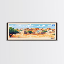 Load image into Gallery viewer, Banadir, Somalia Panoramic Travel Poster Canvas Print, Banadir, Somalia Painting, Somalia Art, Banadir Travel Art, Guest Room Painting

