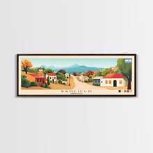 Load image into Gallery viewer, Banfield, Argentina Panoramic Travel Poster Canvas Print, Banfield, Argentina Painting, Argentina Art, Banfield Panoramic Travel Art, Travel Painting
