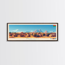 Load image into Gallery viewer, Banfora, Burkina Faso Panoramic Travel Poster Canvas Print, Banfora, Burkina Faso Painting, Burkina Faso Art, Banfora Travel Art, Guest Room Painting
