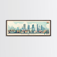Load image into Gallery viewer, Bangalore, India Panoramic Travel Poster Canvas Print, Bangalore, India Painting, India Art, Bangalore Travel Art, Living Room Painting

