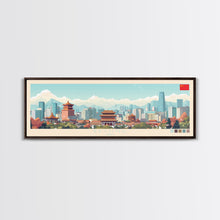 Cargar imagen en el visor de la galería, Beijing, China Panoramic Travel Poster Canvas Print, Beijing, China Painting, China Art, Beijing Travel Art, Guest Room Painting
