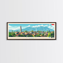 Load image into Gallery viewer, Bogor, Indonesia Panoramic Travel Poster Canvas Print, Bogor, Indonesia Painting, Indonesia Art, Bogor Travel Art, Living Room Painting
