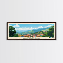 Carregar imagem no visualizador da galeria, Bukavu, Congo Panoramic Travel Poster Canvas Print, Bukavu, Congo Painting, Congo Art, Bukavu Travel Art, Living Room Painting
