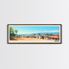 Carregar imagem no visualizador da galeria, Cabinda, Angola Panoramic Travel Poster Canvas Print, Cabinda, Angola Painting, Angola Art, Cabinda Travel Art, Guest Room Painting
