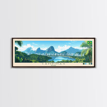 Carregar imagem no visualizador da galeria, Campinas, Brazil Travel Poster Panoramic Canvas Print, Campinas, Brazil Painting, Brazil Art, Campinas Travel Art, Guest Room Painting
