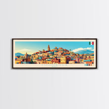 Cargar imagen en el visor de la galería, Chihuahua, Mexico Panoramic Travel Poster Canvas Print, Chihuahua, Mexico Painting, Mexico Art, Chihuahua Panoramic Travel Art, Travel Painting
