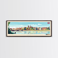 Load image into Gallery viewer, Colchester, England Travel Poster Panoramic Canvas Print, Colchester, England Painting, England Art, Colchester Travel Art, Guest Room Painting
