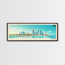 Load image into Gallery viewer, Dammam, Saudi Arabia Panoramic Travel Poster Canvas Print, Dammam, Saudi Arabia Painting, Saudi Arabia Art, Dammam Travel Art, Guest Room Painting
