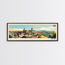 Load image into Gallery viewer, Durban, South Africa Panoramic Travel Poster Canvas Print, Durban, South Africa Painting, South Africa Art, Durban Travel Art, Living Room Painting
