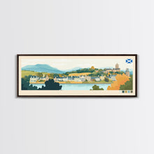 Load image into Gallery viewer, East Kilbride, Scotland Travel Poster Panoramic Canvas Print, East Kilbride, Scotland Painting, Scotland Art, East Kilbride Travel Art, Guest Room Painting
