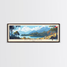 Load image into Gallery viewer, El Bosque, Chile Panoramic Travel Poster Canvas Print, El Bosque, Chile Painting, Chile Art, El Bosque Travel Art, Guest Room Painting
