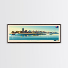 Carregar imagem no visualizador da galeria, Geelong, Australia Travel Poster Panoramic Canvas Print, Geelong, Australia Painting, Australia Art, Geelong Travel Art, Guest Room Painting

