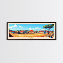 Load image into Gallery viewer, Ruiru, Kenya Panoramic Travel Poster Canvas Print, Ruiru, Kenya Painting, Kenya Art, Ruiru Travel Art, Living Room Painting
